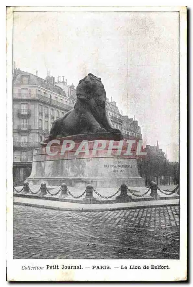 Der Löwe von Belfort — Paris — Sammlung Petit Journal - Vorderseite