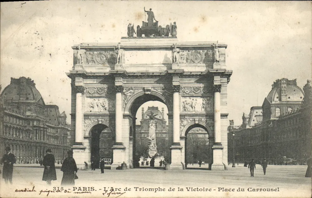 Paris - Der Arc de Triomphe de la Victoire - Place du Carrousel - Verlag Cerdial, Nr. 315 - Vorderseite