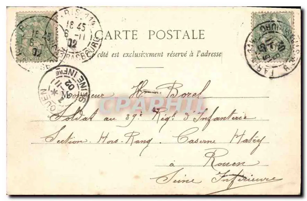 PARIS - Parco Montsouris - La Pelouse — Graphil, n° 235 - Verso