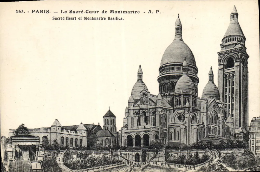 Paris — Der Sacré-Cœur von Montmartre — A. P. Nr. 463 - Vorderseite