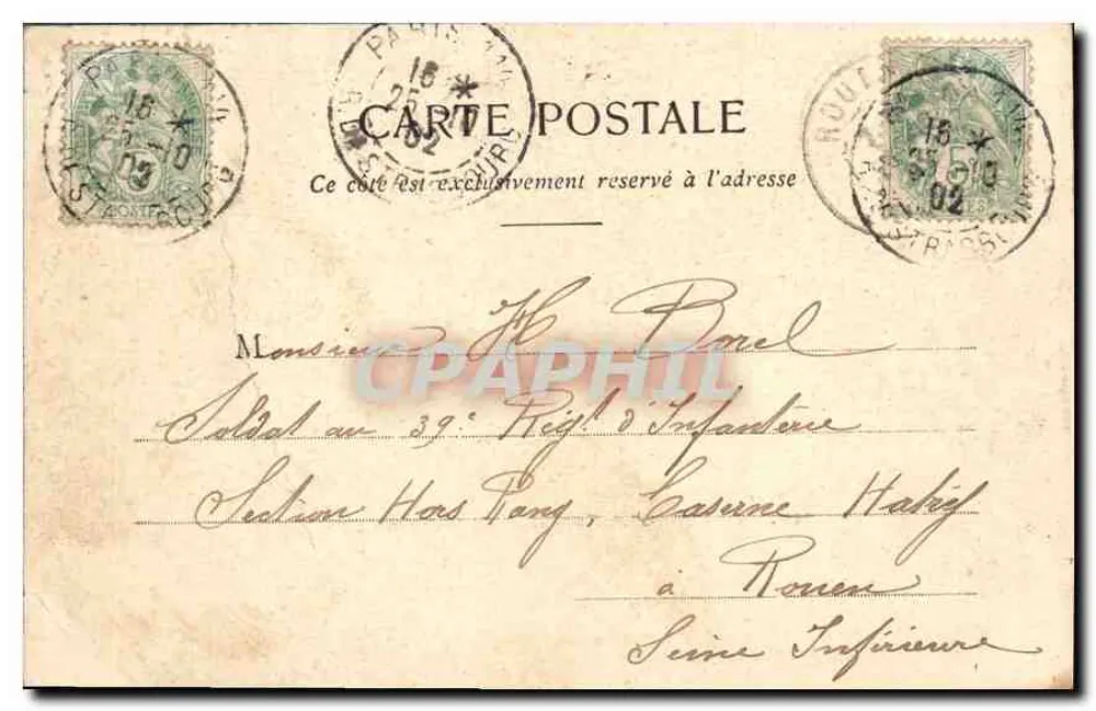 Paris - Die Fontaine de Carpeaux — anonymer Verlag, Nr. 112 - Rückseite