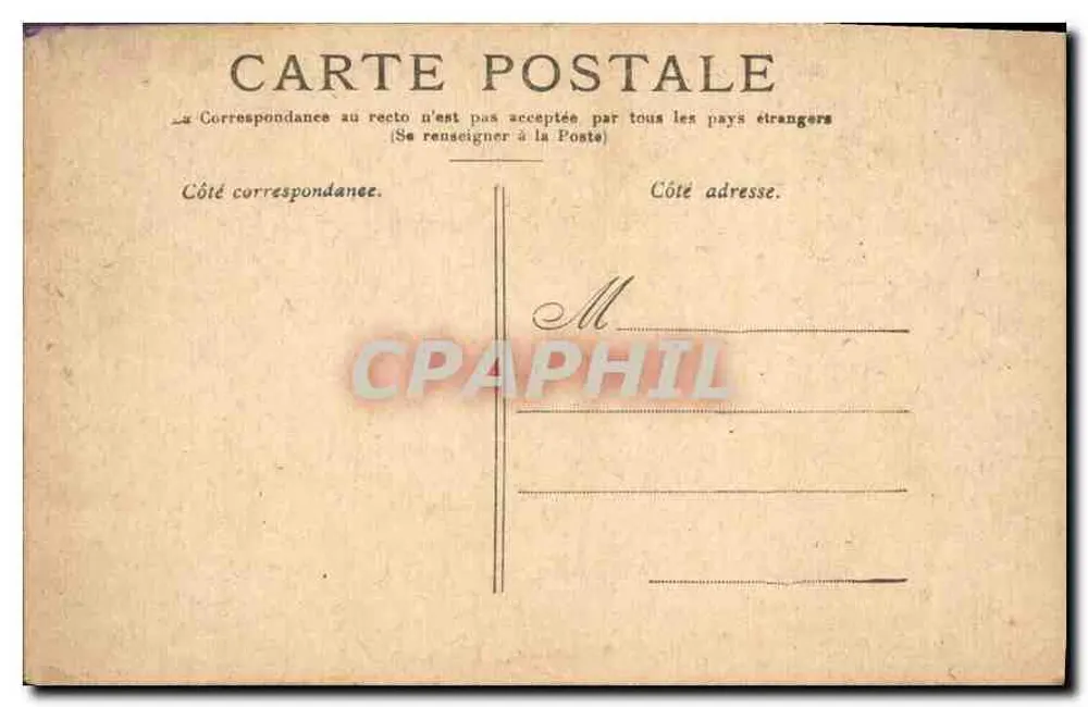 PARIS — Les Invalides — Editor não identificado, número de série não visível - Verso