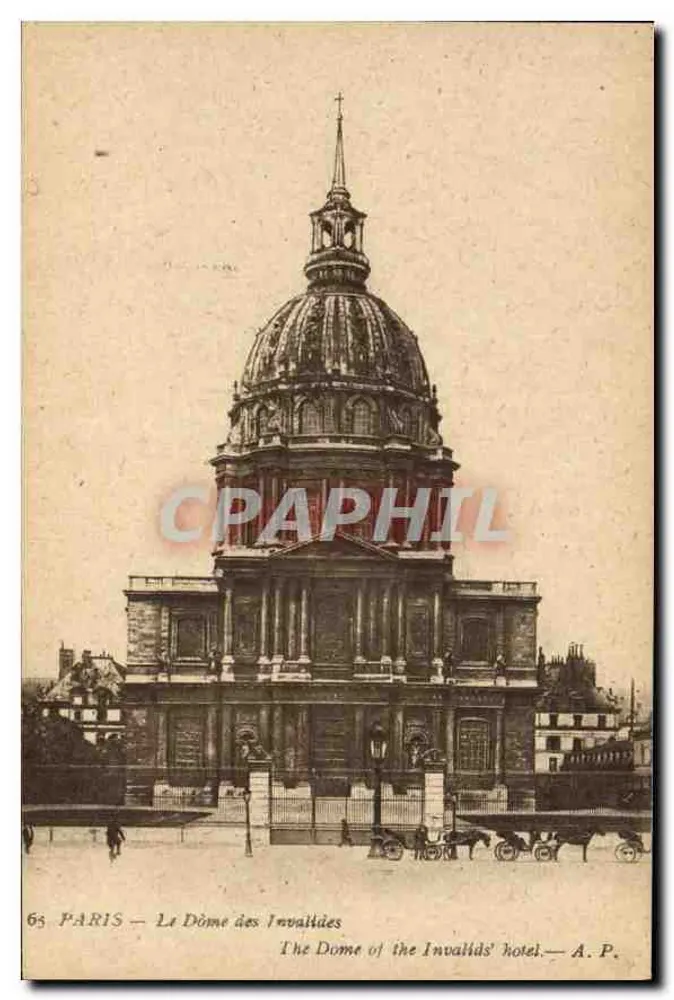 Paris — O Dôme dos Invalides — A. P. - Frente