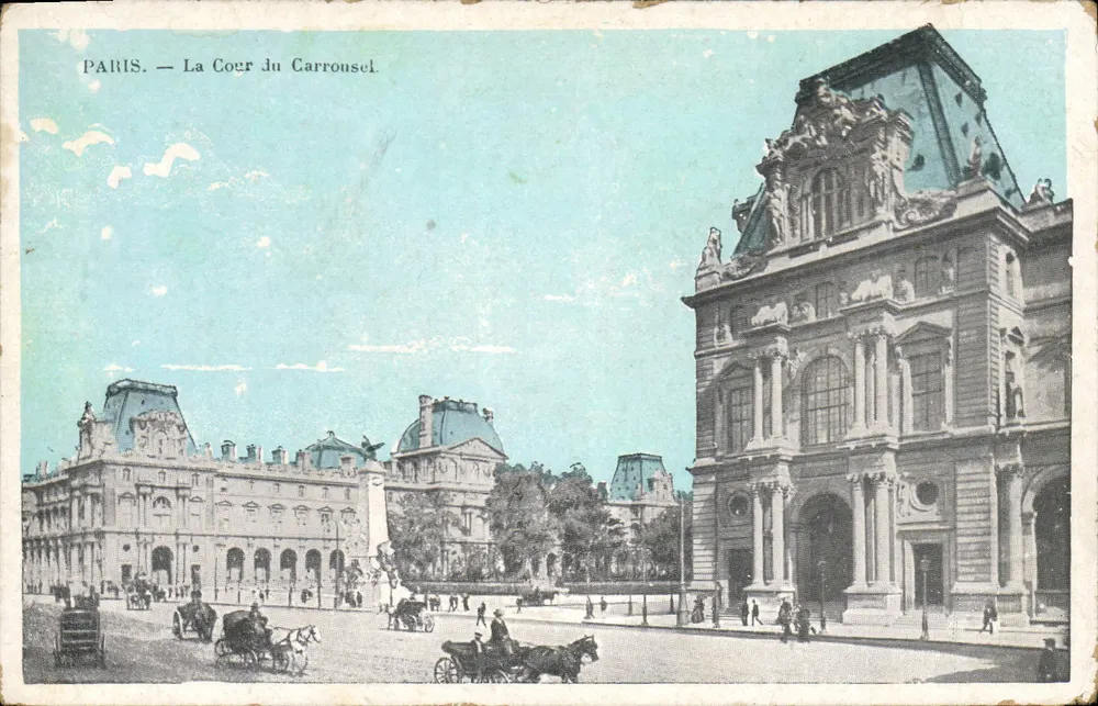 Paris — A Cour do Carrousel — editor não visível - Frente