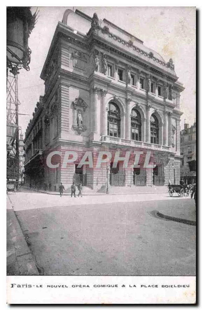 Parigi - Il Nuovo Teatro Comico & la Piazza Boieldieu - Recto