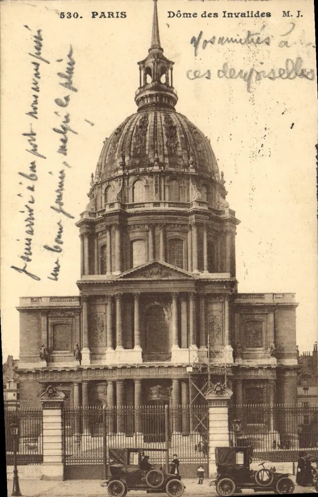 Dôme dos Invalidos — Paris — M. J. n° 530 - Frente