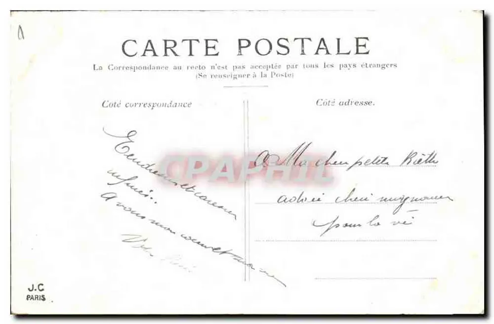 Paris — O Grand Palais (Champs-Élysées) — J.C. Paris - Verso