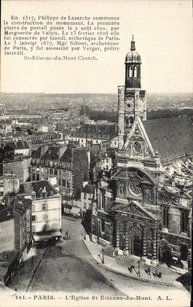 Paris — A Igreja de São Etienne-du-Mont — A. L. - Frente