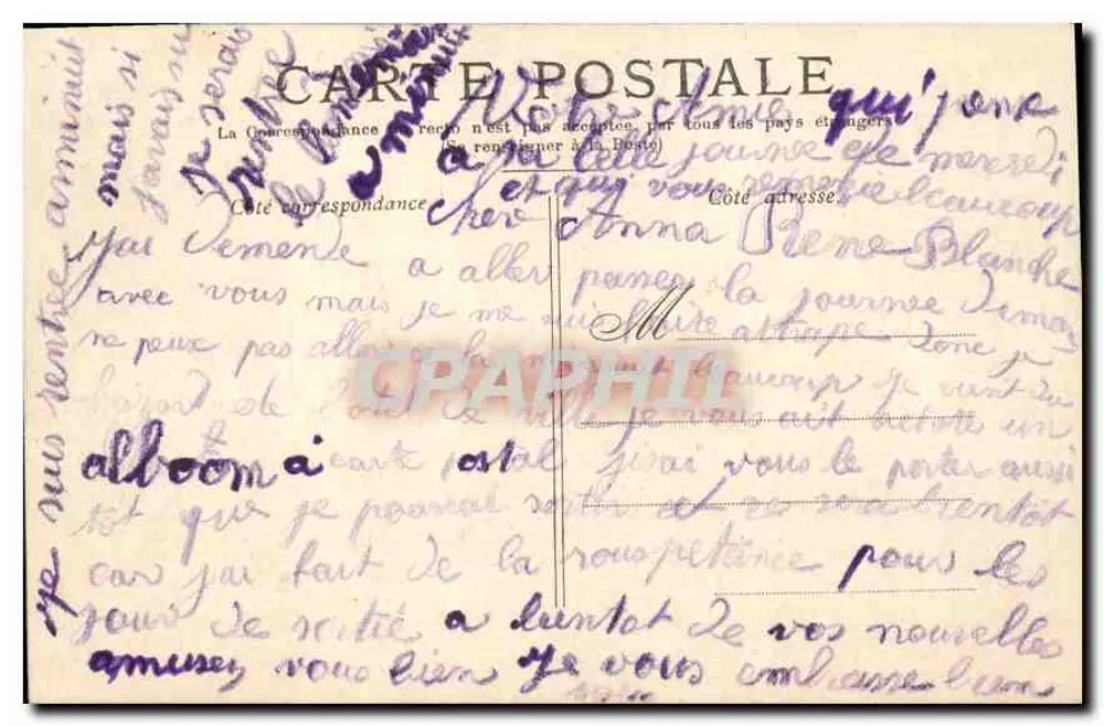 PARIS — A Porta Saint-Martin — editor não identificado, número de série não visível - Verso