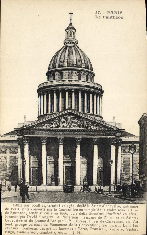 Paris — O Panteão — L. Boisson, editor, 50, rue du Temple, Paris - Frente