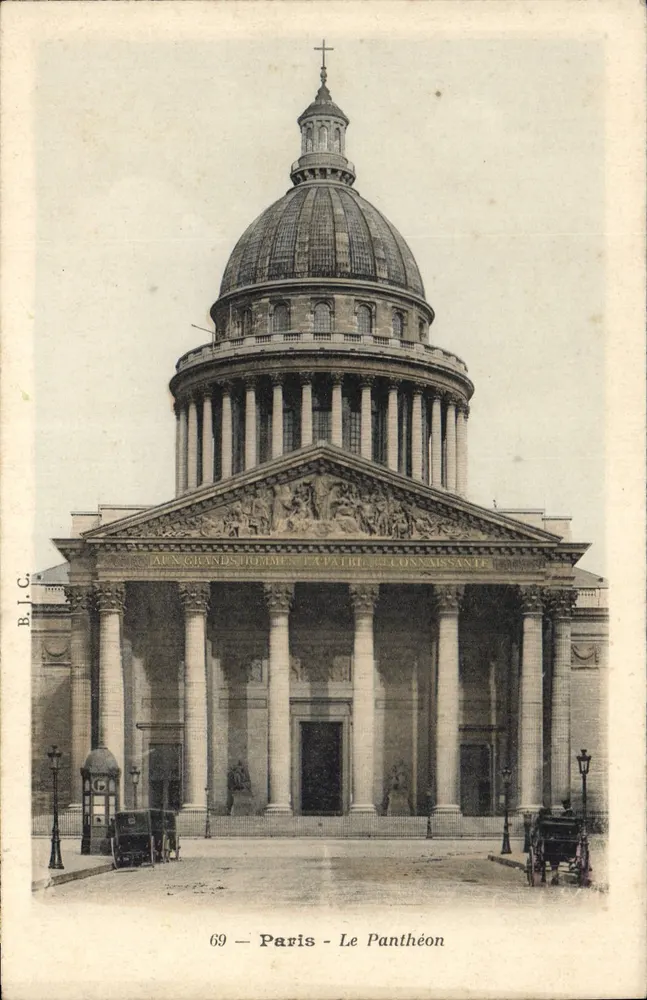 Paris - O Panteão — editor B.J.C., n° 69 - Frente