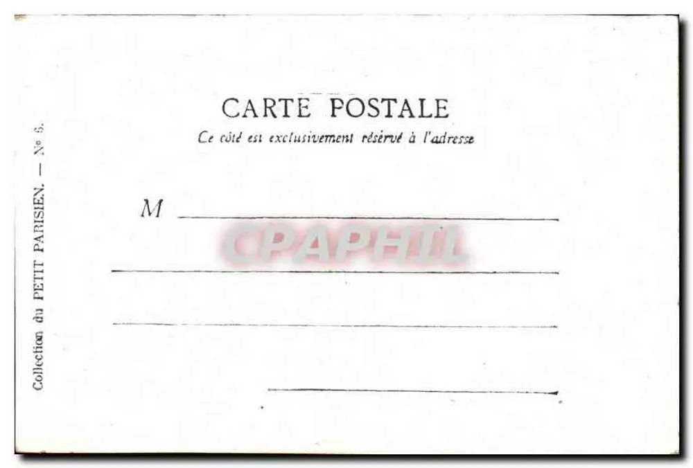 Paris — O Panteão — Coleção do Petit Parisien, N° 6 - Verso