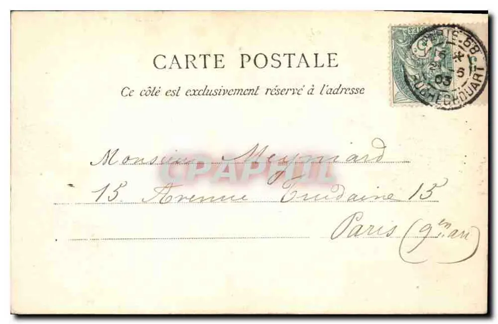 PARIS — Catedral de Notre-Dame (Fachada lateral) — Editor desconhecido, n° 69 - Verso