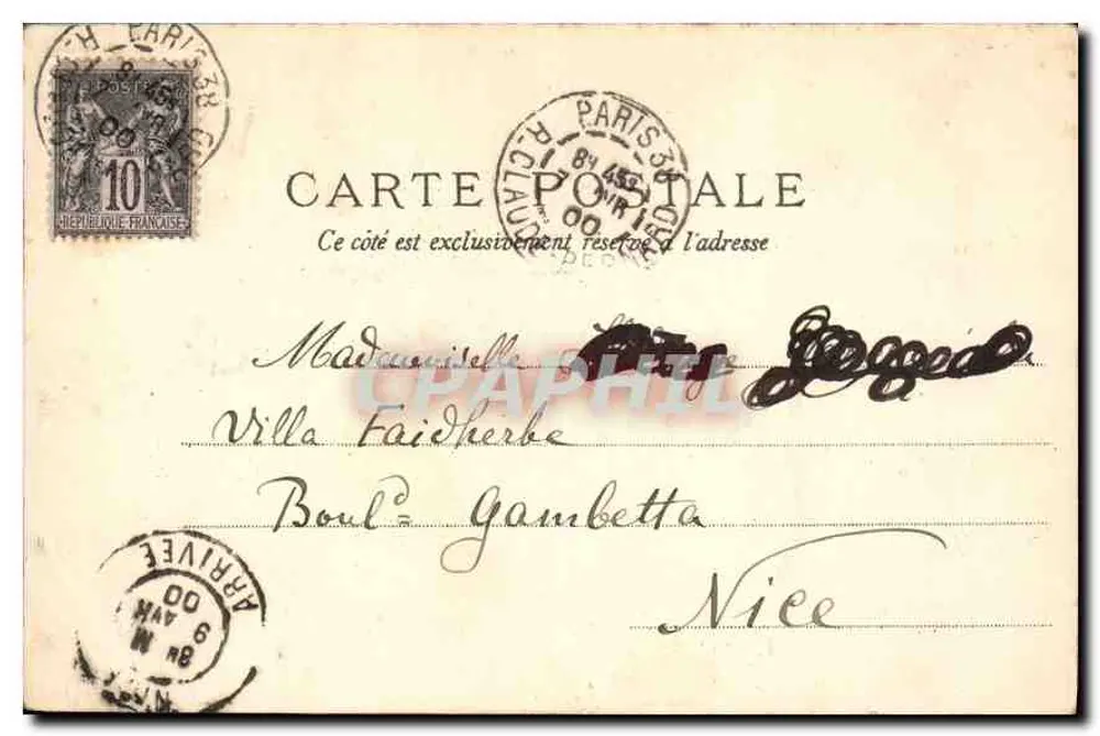 Paris — Notre-Dame, a Abside — editor não identificado - Verso
