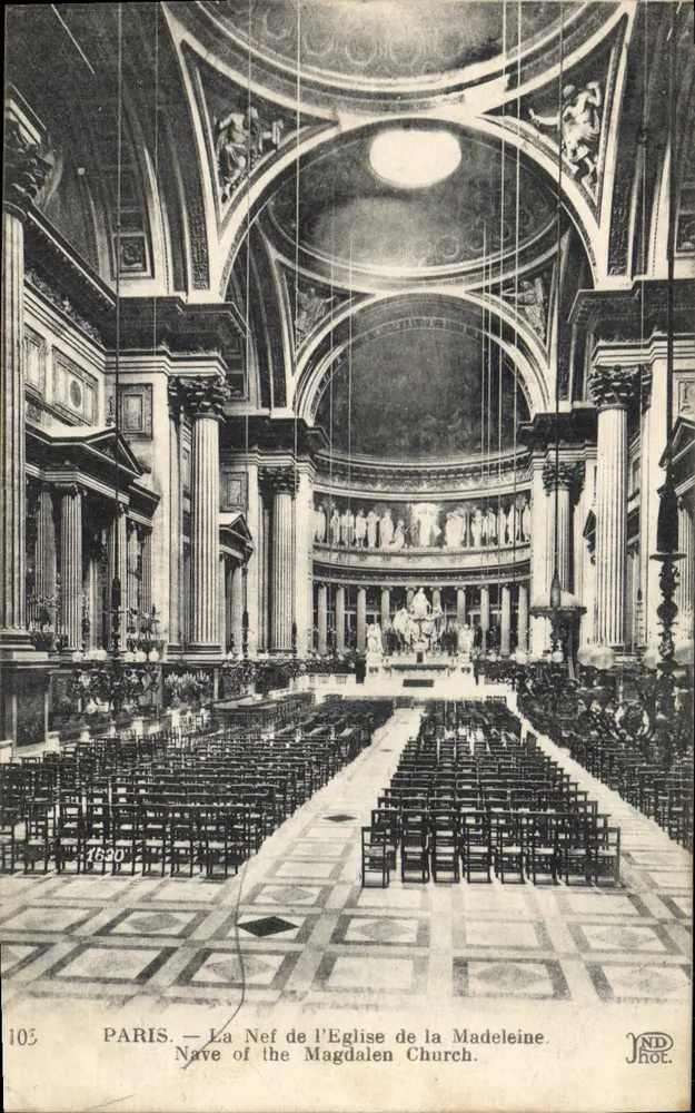 PARIS — Ansicht der Kirchenneben der Madeleine — ND Fotografie n°102 - Vorderseite