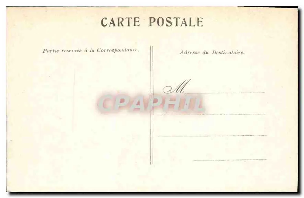 Paris — A Vista da Madeleine — Editor não identificado, número de série não visível - Verso