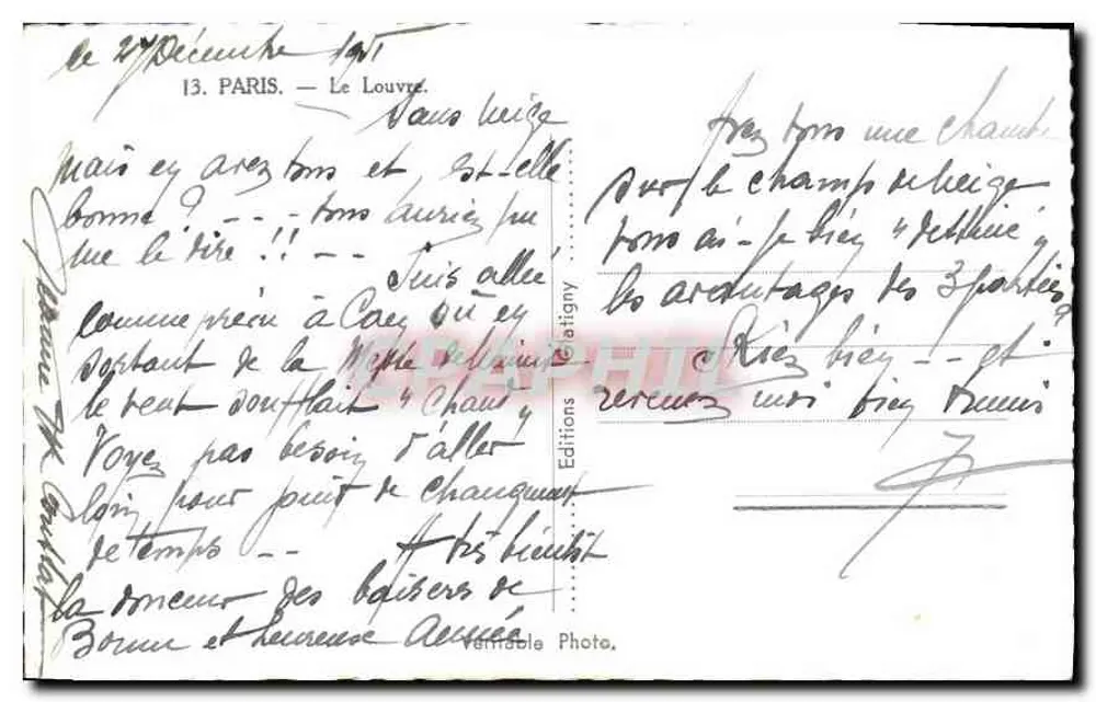 O Louvre — Jardim das Tuileries — Edug 13 - Verso