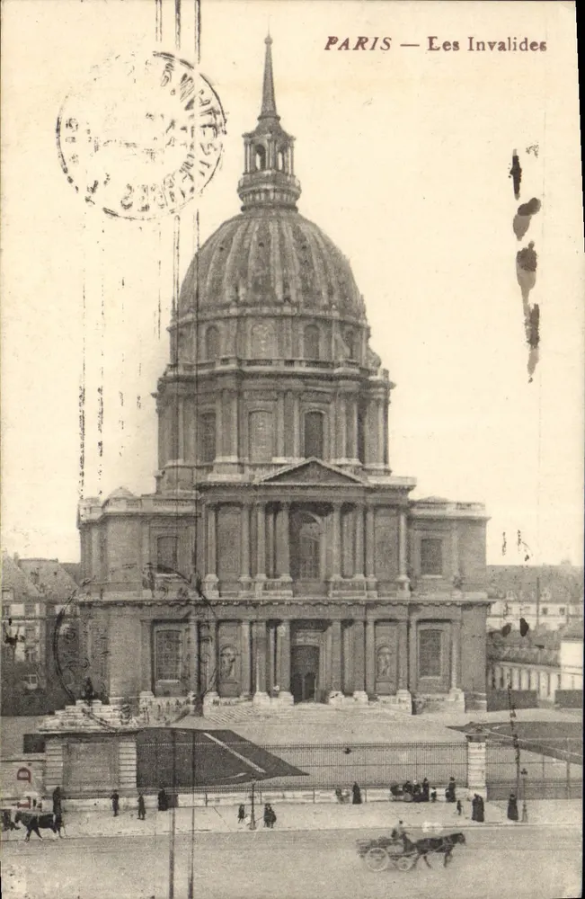 PARIS — Os Invalidos — Editor desconhecido, número de série não visível - Frente