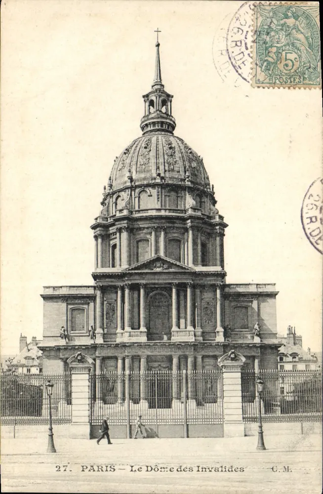 PARIS — O Dôme dos Invalidos — C.M. n°27 - Frente