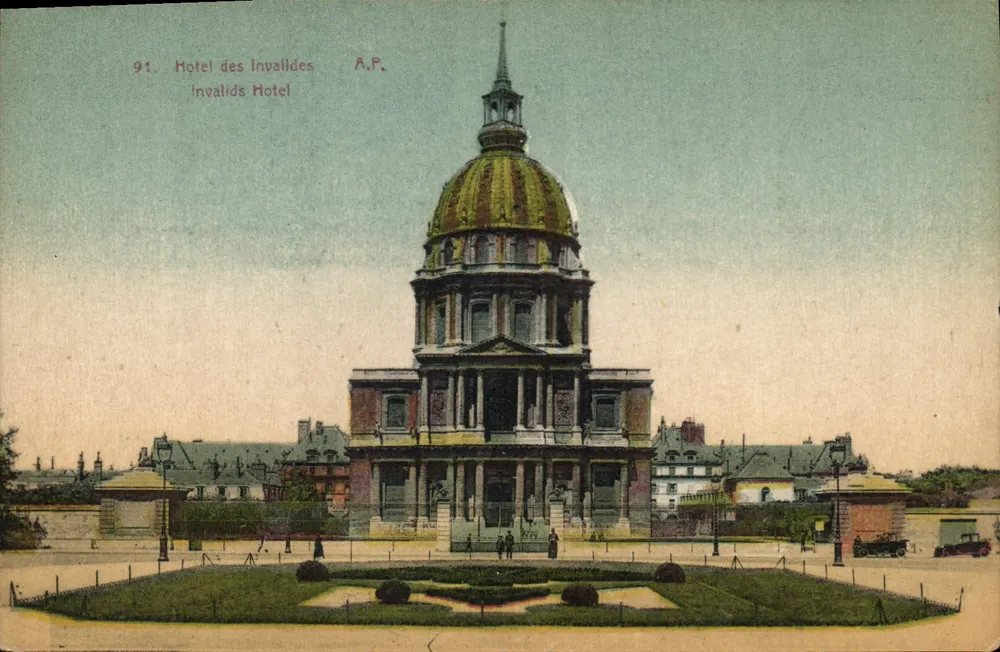 Hôtel des Invalides — vista do domo — A.P. n°91 - Frente