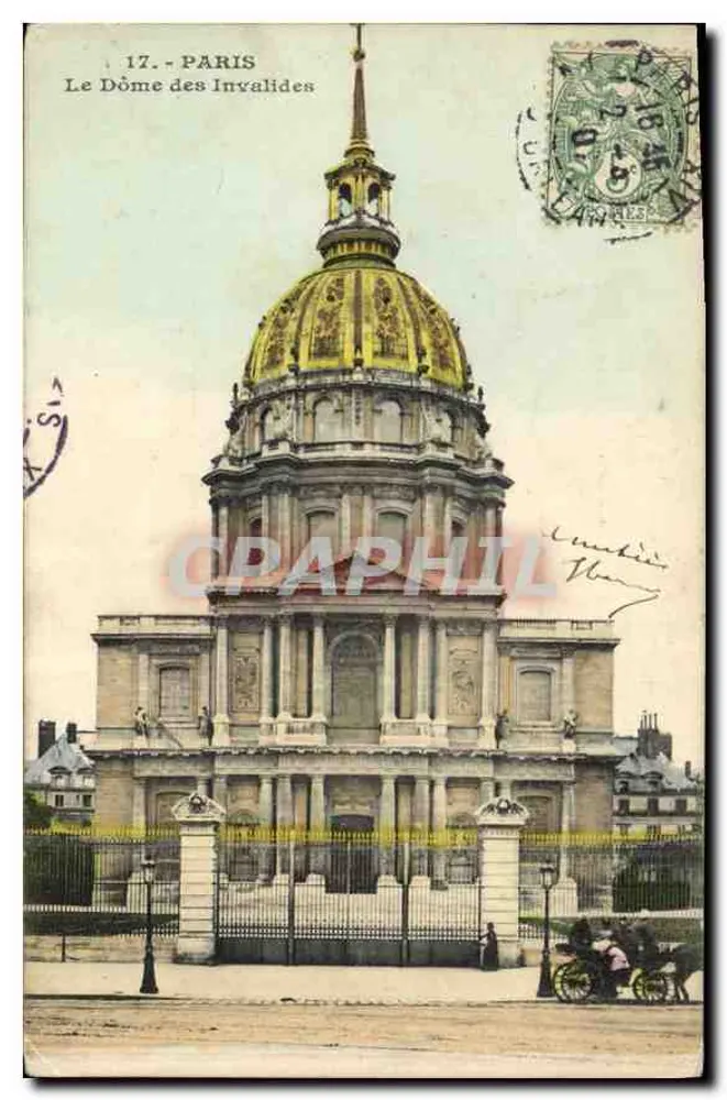 Paris — O Dôme dos Invalides - Frente