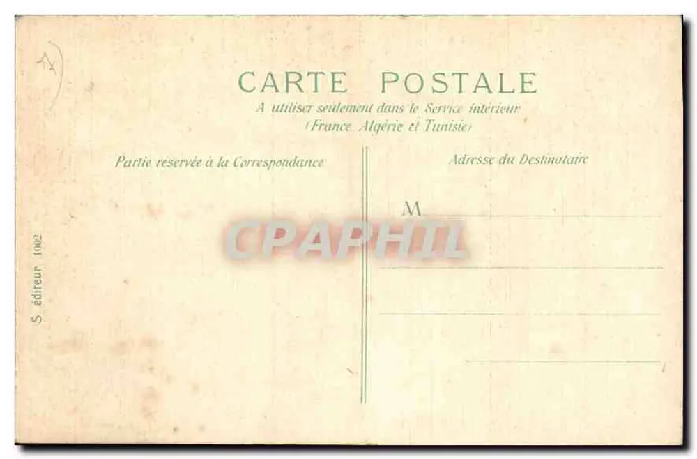 Paris - Capela dos Invalidos — S. editor 1062 - Verso