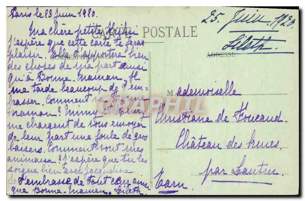 Paris - Hôtel des Invalides - Eingang zur Esplanade - J.H. n°244 - Rückseite