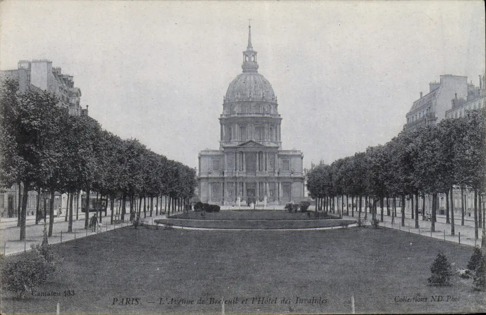 Paris — Avenue de Breteuil und das Hôtel des Invalides — Camafeu 483 - Vorderseite