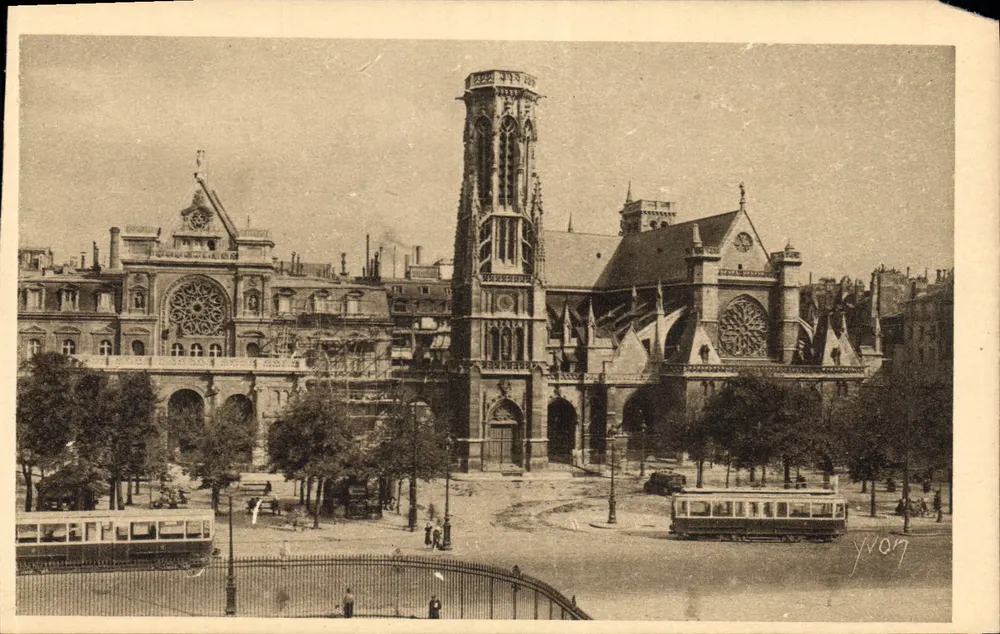 Paris. Spaziergang — Die Kirche Saint-Germain-l'Auxerrois — Kunstausgabe YVON, Paris - Vorderseite