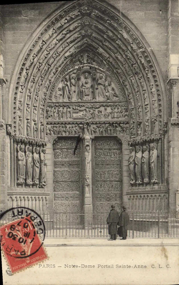 PARIS — Portal Sainte-Anne der Notre-Dame — C. L. C. - Vorderseite
