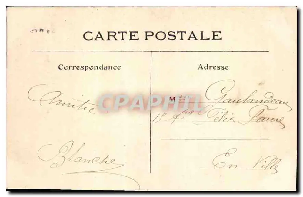 Notre-Dame de Paris — Die drei Portale — L. J. & Cie, Verlag, Angoulême-Paris, Nr. 91 - Rückseite