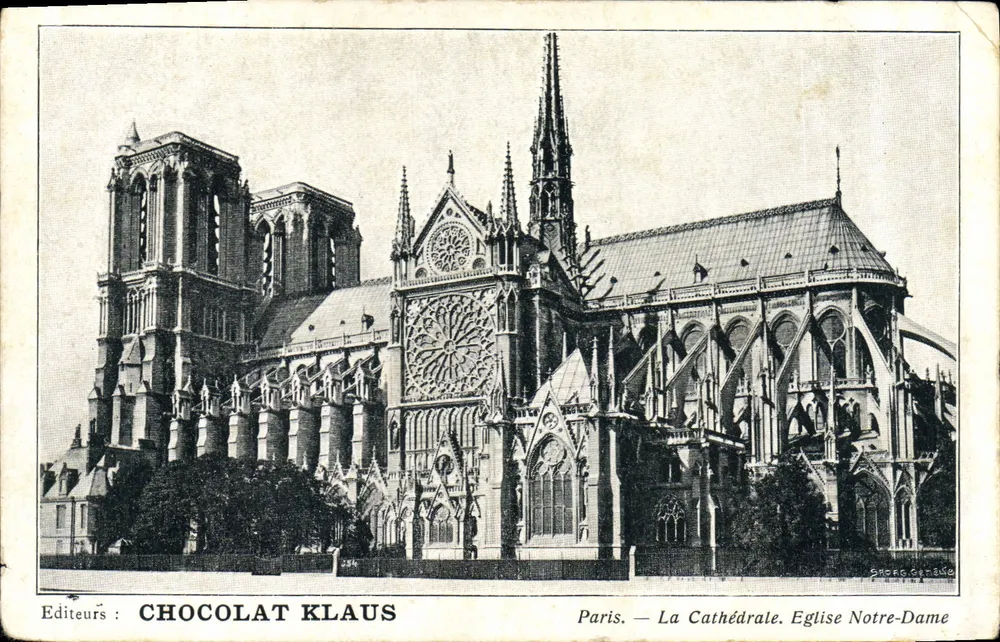 Paris — Die Kathedrale. Kirche Notre-Dame — Verleger: CHOCOLAT KLAUS - Vorderseite