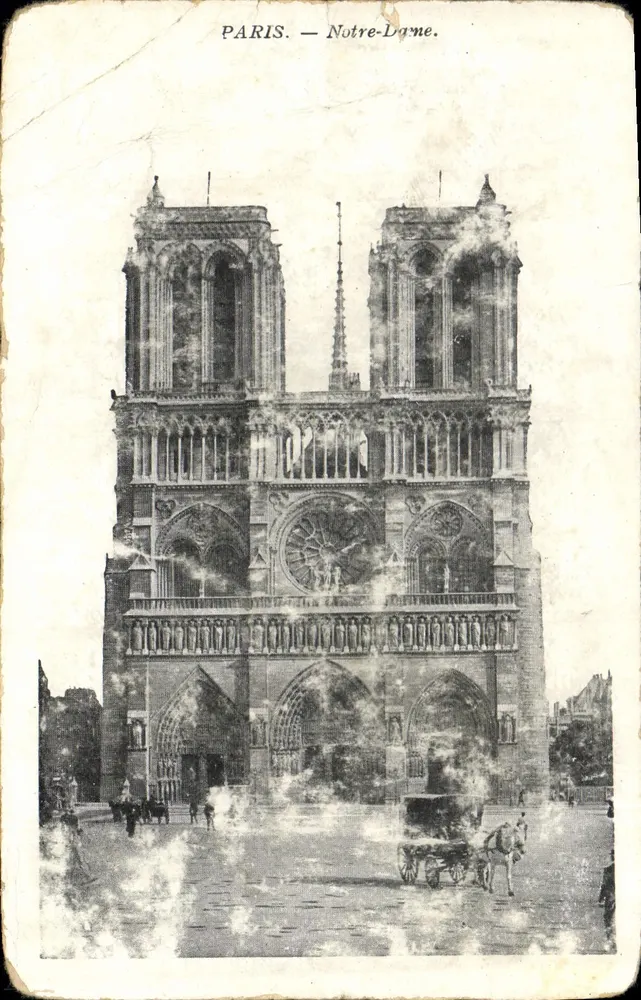 Paris — Nossa Senhora — vista da fachada - Frente