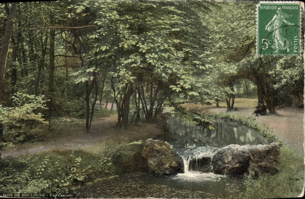 Las Boulogne — Jedna Kaskada — wydawca L. V. w Paryżu - Awers