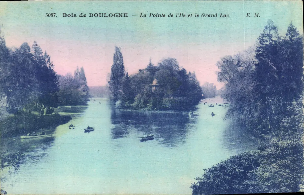Bois de BOULOGNE — Die Spitze der Insel und der Große See — E.M. Nr. 5087 - Vorderseite