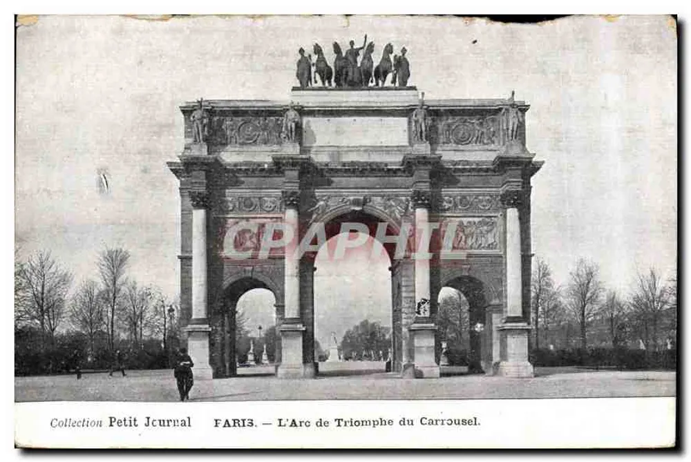 Paris — O Arco do Triunfo do Carrousel — Coleção Petit Journal - Frente