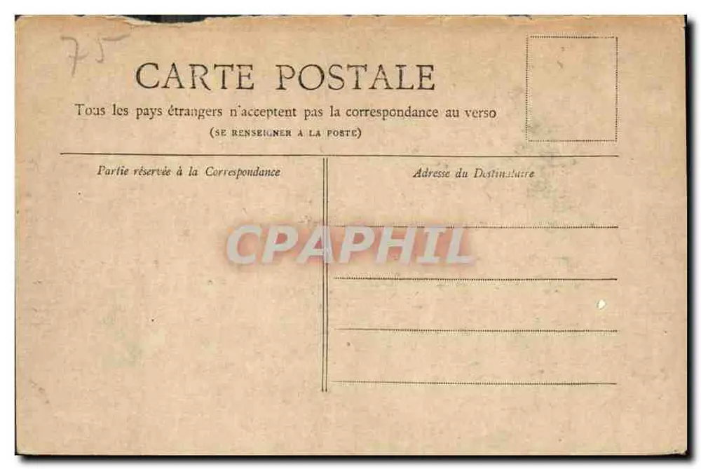 Paris — O Arco do Triunfo do Carrousel — Coleção Petit Journal - Verso