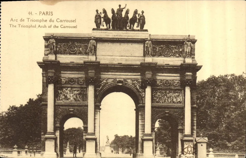 Paris - Arco do Triunfo do Carrousel — L'Abellé, n°44 - Frente