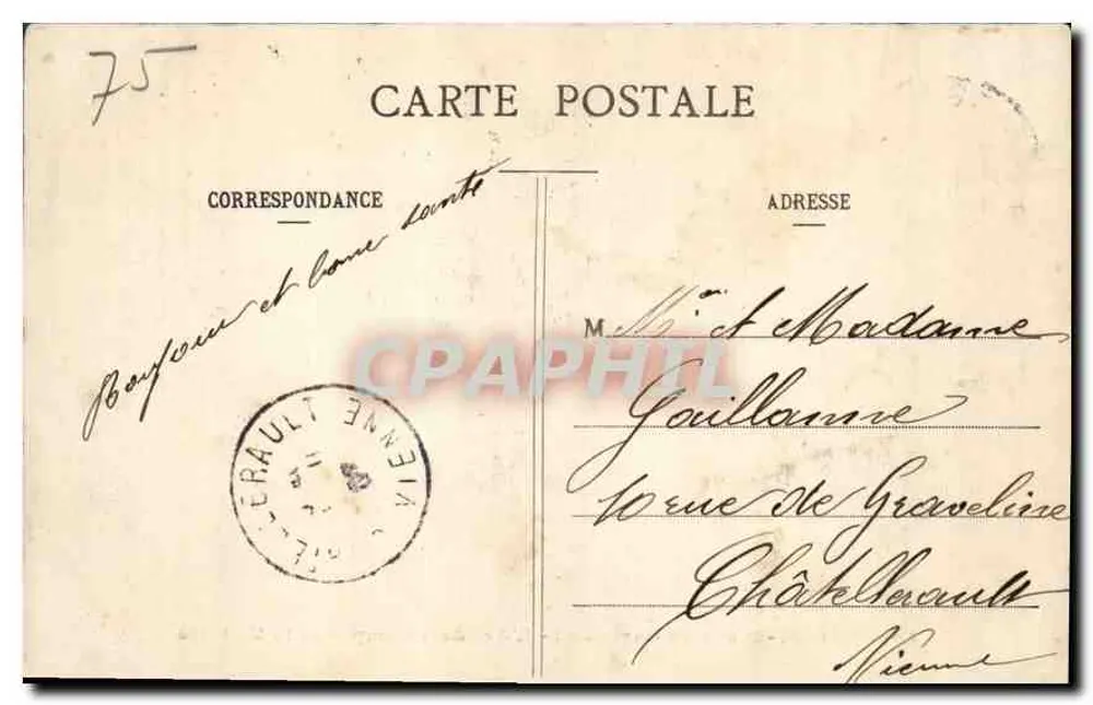 Paris - Place du Carrousel - Der Arc de Triomphe de la Victoire — Verlag POSIES, Nr. 40 - Rückseite