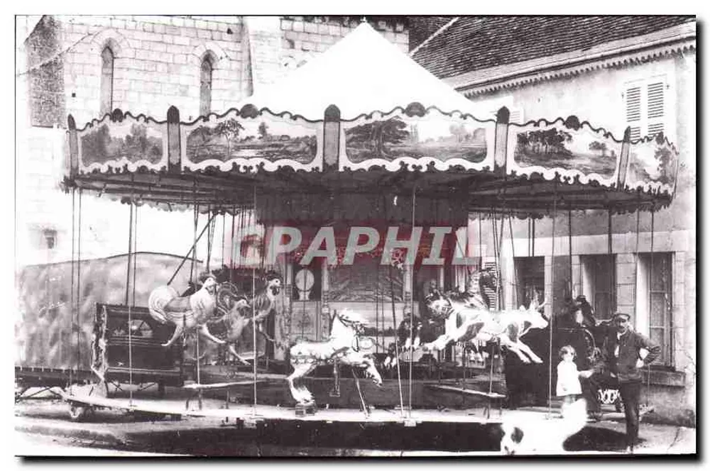 Carrossel a cavalo — Paris d'autrefois n° 32 — edições Paris - França - Frente