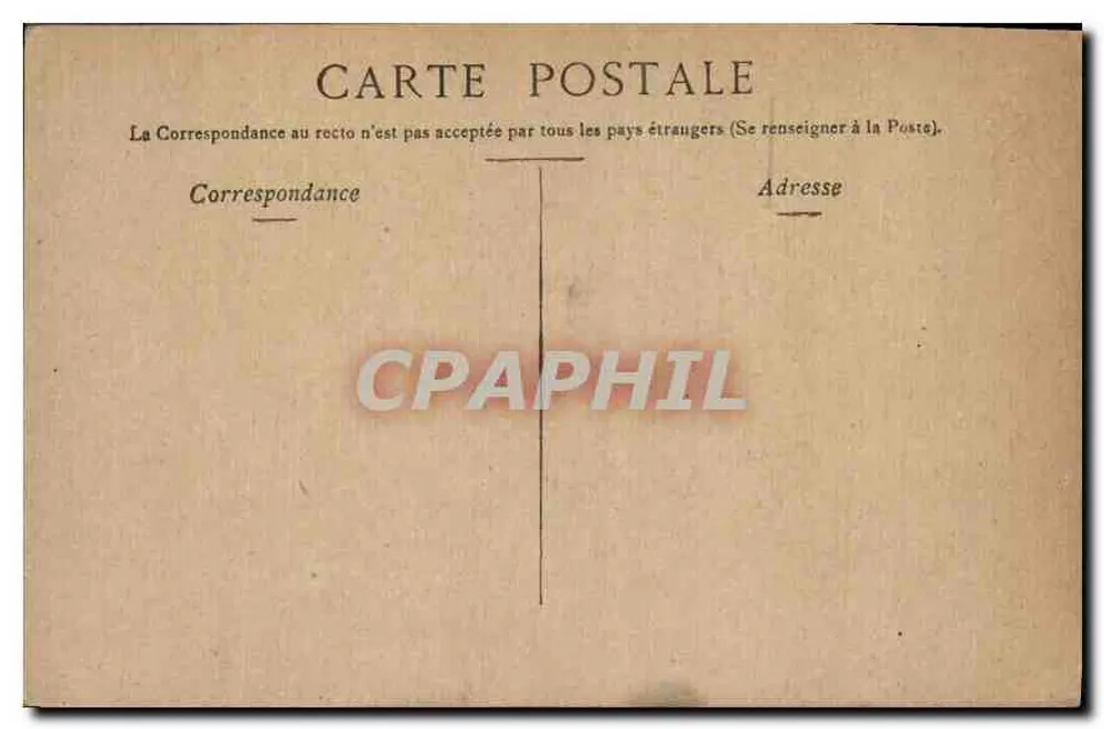 Paris - Ministério da Marinha — editor Staer, Paris - Verso