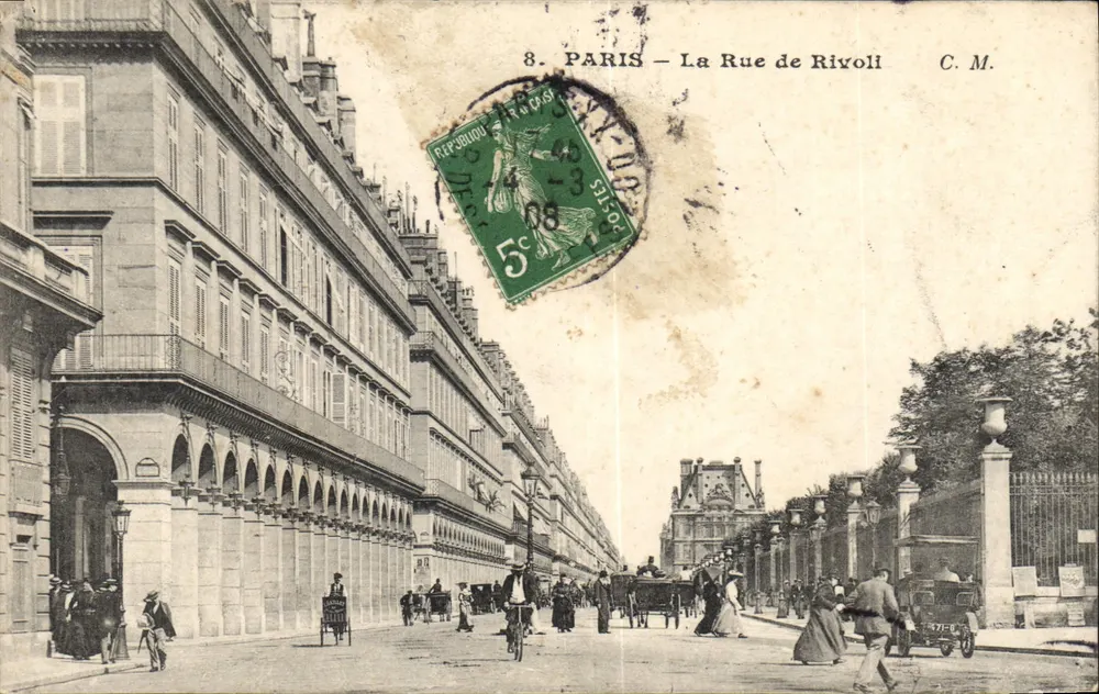 Paris — A Rue de Rivoli — C.M. n°8 - Frente