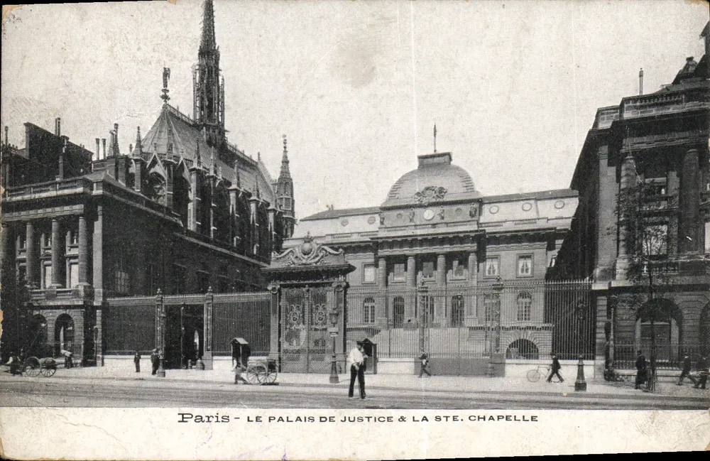 Paris - Das Palais de Justice & Die Ste. Chapelle - Vorderseite