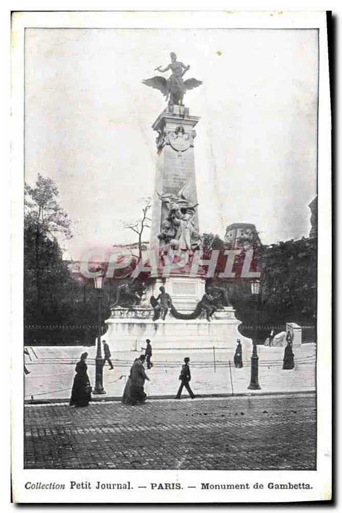 Monumento di Gambetta — Parigi — Collezione Petit Journal - Recto