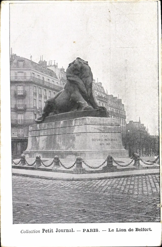 Der Löwe von Belfort — Paris — Sammlung Petit Journal - Vorderseite
