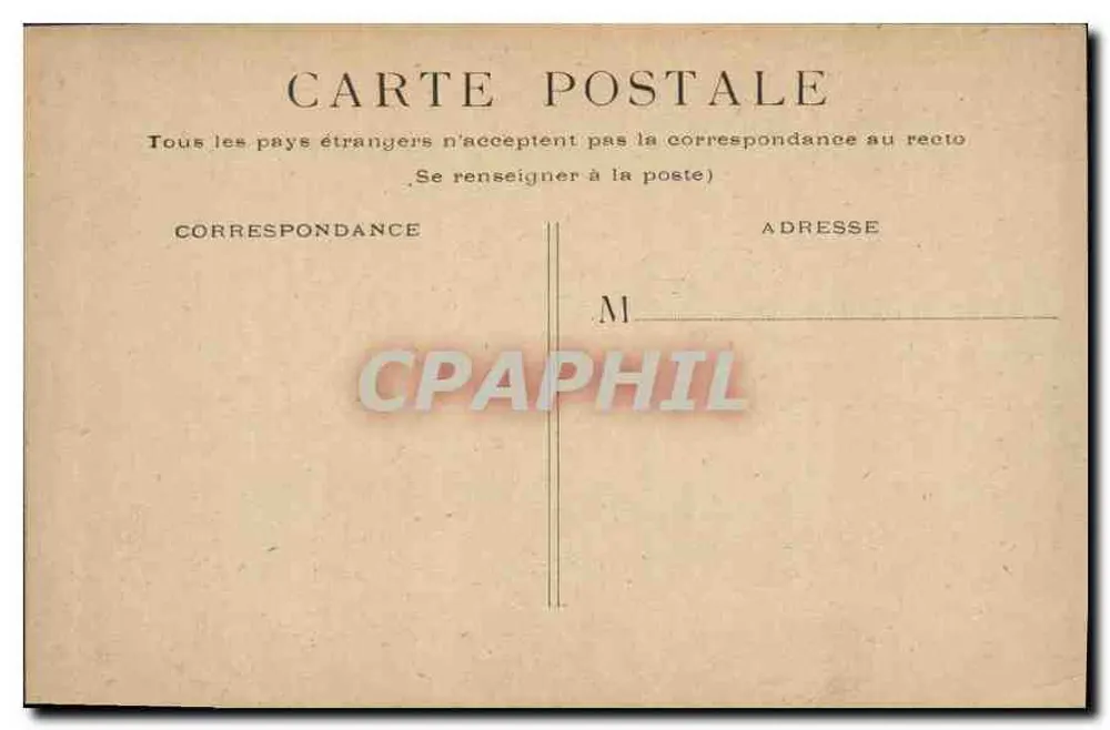 Paris - Estátua de Gambetta — editor não visível - Verso