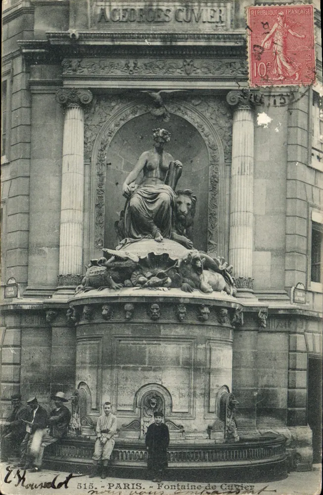 Fontaine de Cuvier — Paris — Editor E. Haurweldt, n° 515 - Frente