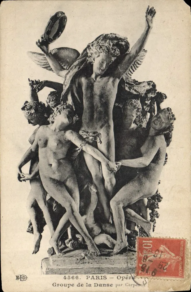 Grupo da Dança — Paris — Ópera — por Carpeaux — n° 4566 - Frente