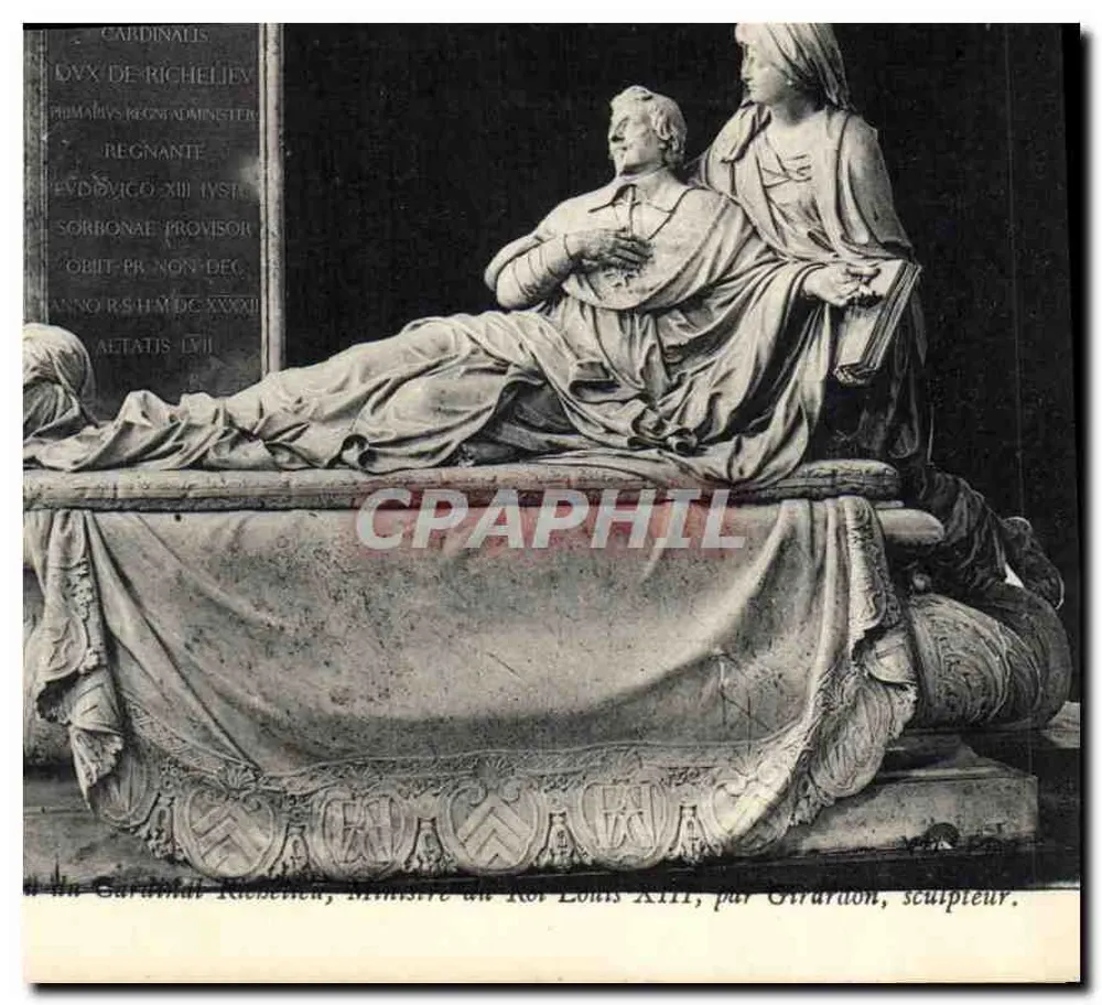 Tumba de Richelieu — Escultura de Girardon — Editor não visível - Frente