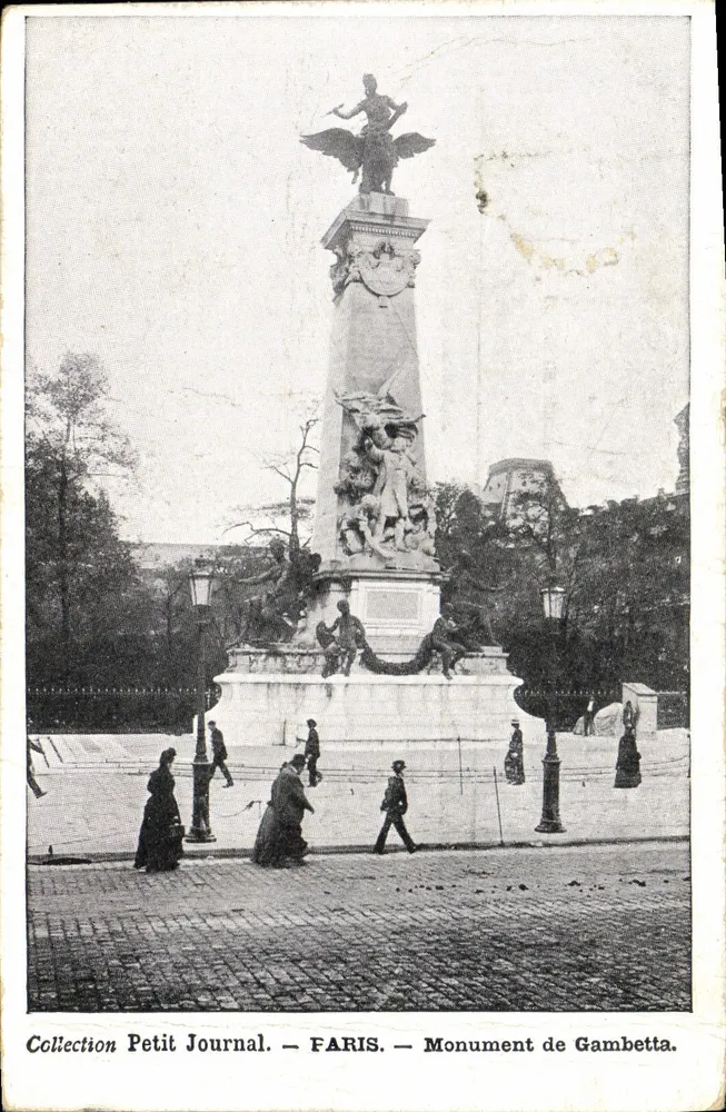Monument de Gambetta — Paris — Coleção Petit Journal - Frente